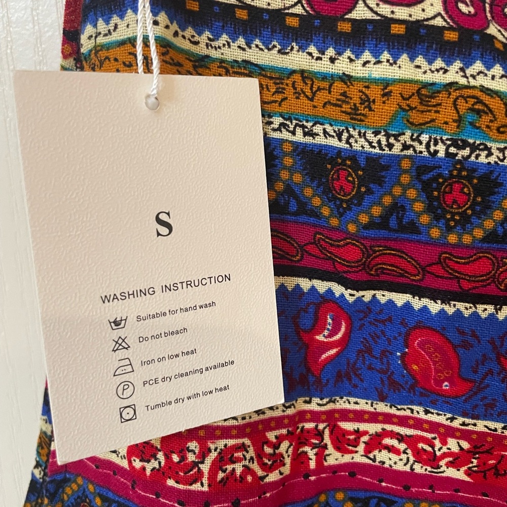 Colorful Patterned Overalls - Picture 4 of 4